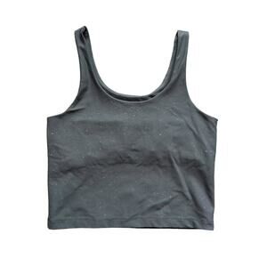 Beyond Yoga gray cropped tank top size M